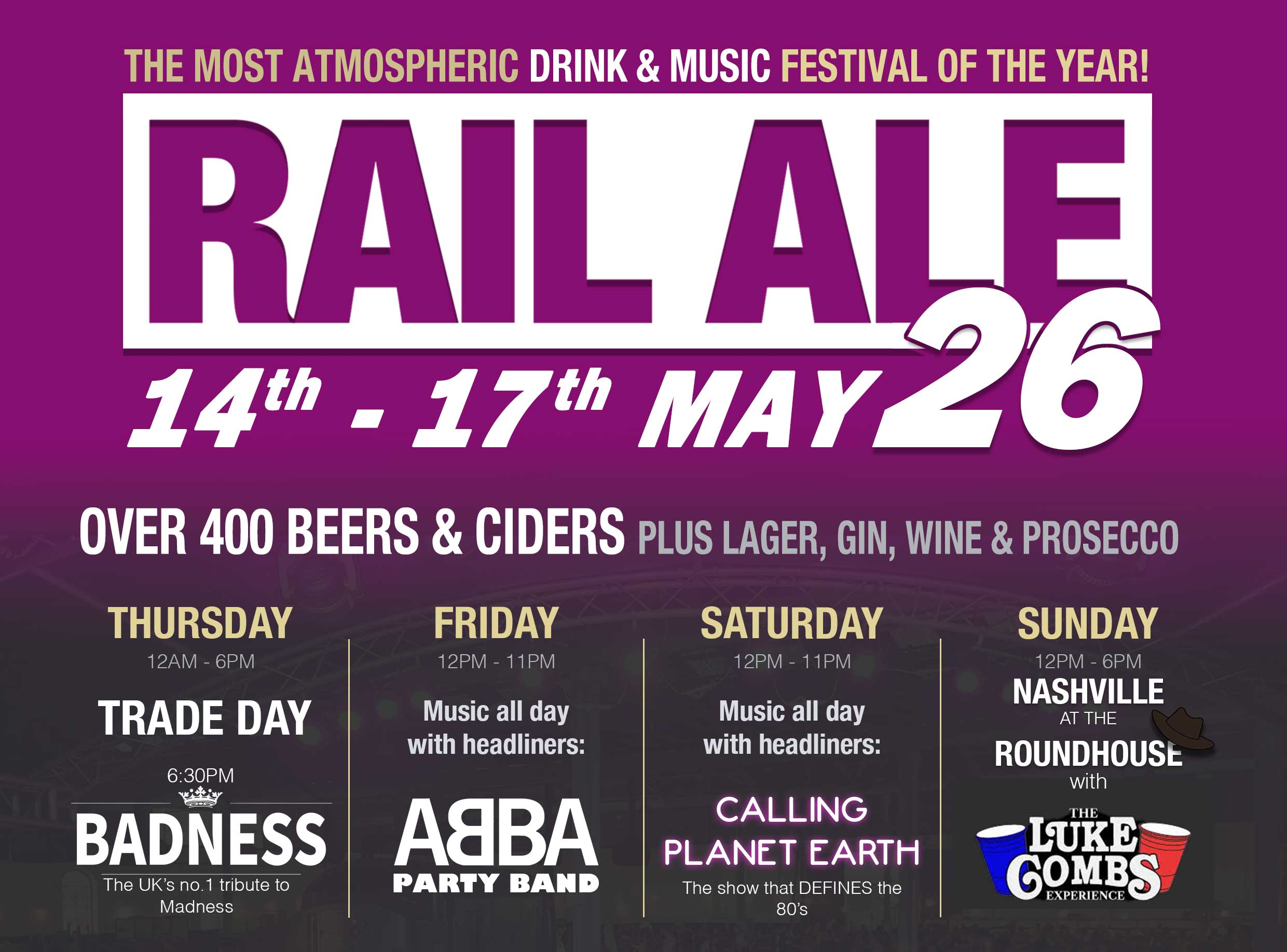 Barrow Hill Rail Ale Festival in Derbyshire