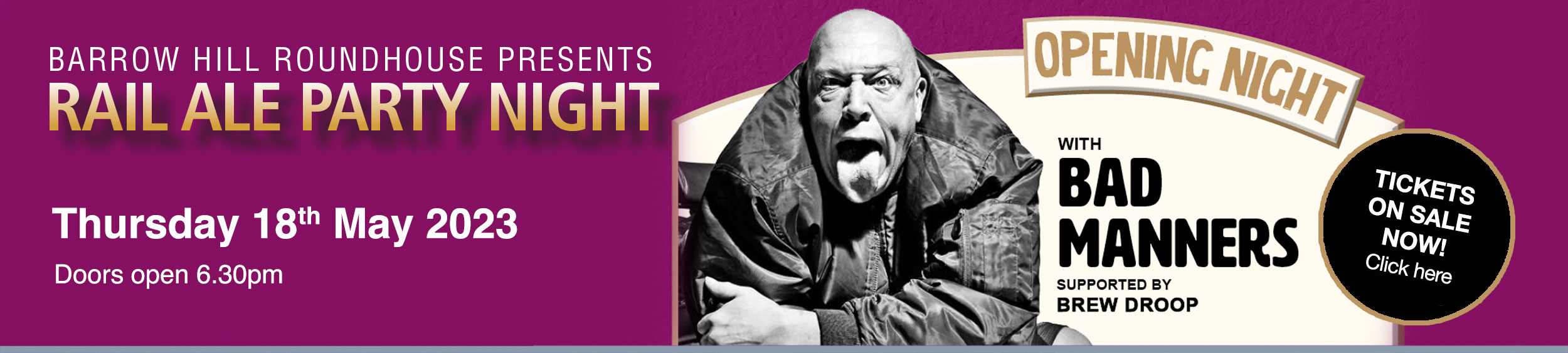 Bad Manners Live Rail Ale Party Night